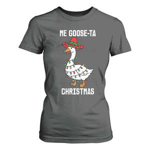 Me Goose Ta T Shirt For Women Funny Mexican Christmas TS14 Dark Heather Print Your Wear