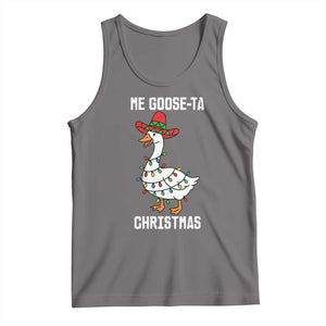 Me Goose Ta Tank Top Funny Mexican Christmas TS14 Deep Heather Print Your Wear