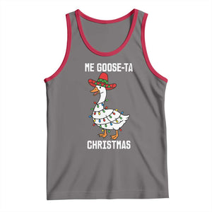 Me Goose Ta Tank Top Funny Mexican Christmas TS14 Deep Heather Red Print Your Wear