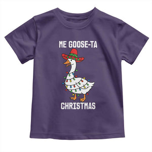 Me Goose Ta Toddler T Shirt Funny Mexican Christmas TS14 Purple Print Your Wear
