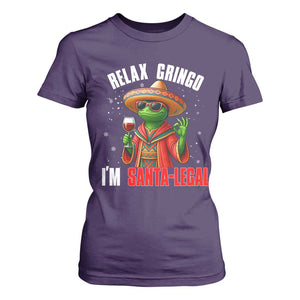 Funny Mexican Christmas T Shirt For Women Relax Gringo I Am Legal TS14 Purple Print Your Wear