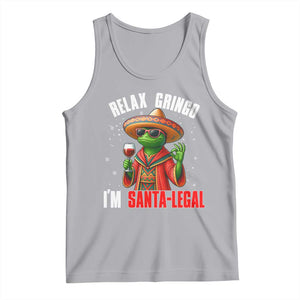Funny Mexican Christmas Tank Top Relax Gringo I Am Legal TS14 Athletic Heather Print Your Wear