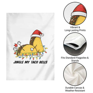 Funny Taco Christmas Garden Flag Jingle My Taco Bells TS14 Print Your Wear