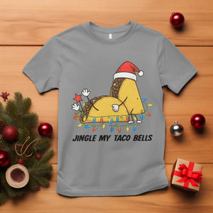 Funny Taco Christmas T Shirt Jingle My Taco Bells TS14 Sport Gray Print Your Wear