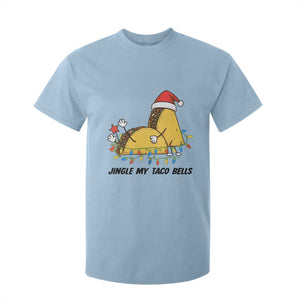 Funny Taco Christmas T Shirt For Kid Jingle My Taco Bells TS14 Light Blue Print Your Wear