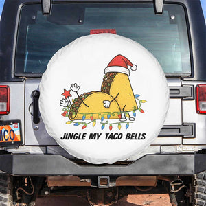 Funny Taco Christmas Spare Tire Cover Jingle My Taco Bells TS14 No hole White Print Your Wear