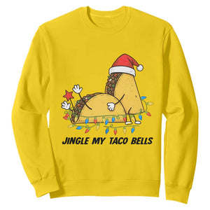 Funny Taco Christmas Sweatshirt Jingle My Taco Bells TS14 Daisy Print Your Wear