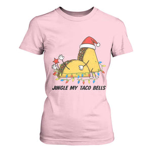 Funny Taco Christmas T Shirt For Women Jingle My Taco Bells TS14 Light Pink Print Your Wear
