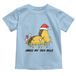 Funny Taco Christmas Toddler T Shirt Jingle My Taco Bells TS14 Light Blue Print Your Wear