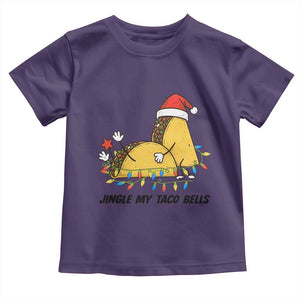 Funny Taco Christmas Toddler T Shirt Jingle My Taco Bells TS14 Purple Print Your Wear
