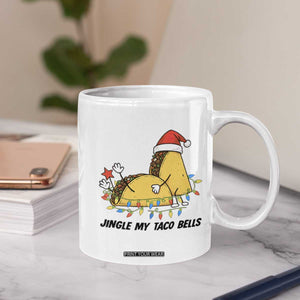 Funny Taco Christmas Coffee Mug Jingle My Taco Bells - Print Your Wear