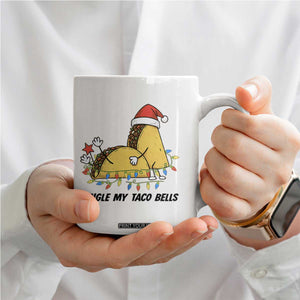 Funny Taco Christmas Coffee Mug Jingle My Taco Bells - Print Your Wear