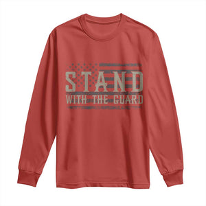 Stand With The Guard Long Sleeve Shirt DC Guardsmen TS14 Red Print Your Wear
