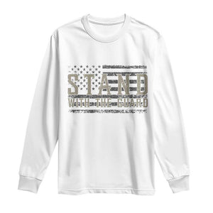 Stand With The Guard Long Sleeve Shirt DC Guardsmen TS14 White Print Your Wear