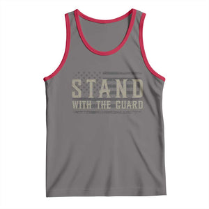 Stand With The Guard Tank Top DC Guardsmen TS14 Deep Heather Red Print Your Wear