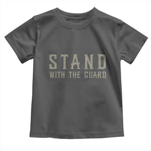 Stand With The Guard Toddler T Shirt DC Guardsmen TS14 Dark Heather Print Your Wear