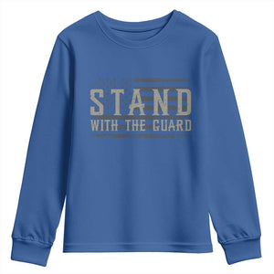 Stand With The Guard Youth Sweatshirt DC Guardsmen TS14 Royal Blue Print Your Wear