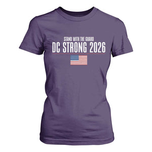 Stand With The Guard T Shirt For Women DC Guardsmen 2026 TS14 Purple Print Your Wear