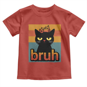 67 Six Seven Bruh Cat Meme Toddler T Shirt Cute Black Cat Funny Saying TS14 Red Print Your Wear
