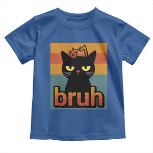 67 Six Seven Bruh Cat Meme Toddler T Shirt Cute Black Cat Funny Saying TS14 Royal Blue Print Your Wear