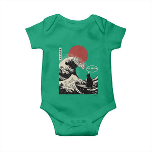 67 Six Seven Bruh Meme Baby Onesie Funny Japanese Black Cat Surfing The Great Wave Kanagawa TS14 Irish Green Print Your Wear