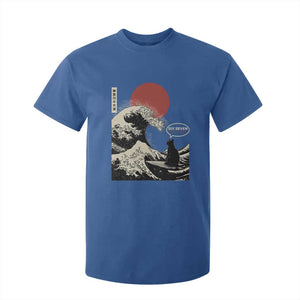 67 Six Seven Bruh Meme T Shirt For Kid Funny Japanese Black Cat Surfing The Great Wave Kanagawa TS14 Royal Blue Print Your Wear