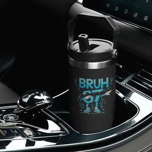 67 Bruh Meme Flip Straw Tumbler Funny Six Seven Italian Brainrot TS14 Print Your Wear