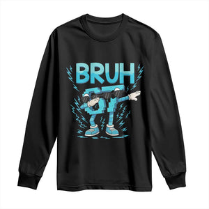 67 Bruh Meme Long Sleeve Shirt Funny Six Seven Italian Brainrot TS14 Black Print Your Wear