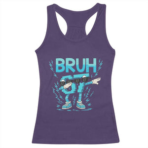 67 Bruh Meme Racerback Tank Top Funny Six Seven Italian Brainrot TS14 Purple Print Your Wear