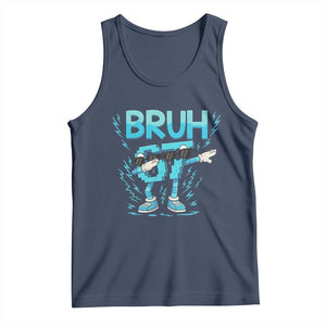 67 Bruh Meme Tank Top Funny Six Seven Italian Brainrot TS14 Navy Print Your Wear