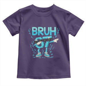 67 Bruh Meme Toddler T Shirt Funny Six Seven Italian Brainrot TS14 Purple Print Your Wear