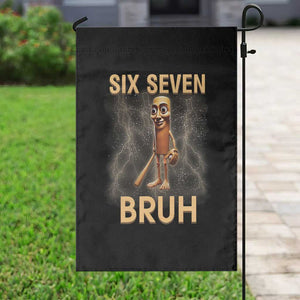 67 Bruh Meme Garden Flag Funny Six Seven Tung Tung Sahur TS14 Print Your Wear