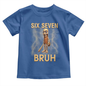 67 Bruh Meme Toddler T Shirt Funny Six Seven Tung Tung Sahur TS14 Royal Blue Print Your Wear
