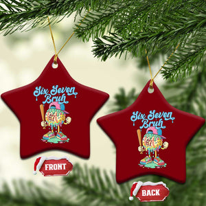 67 Bruh Meme Ceramic Ornament Ice Cream Drip Baseball Sport TS14 Print Your Wear