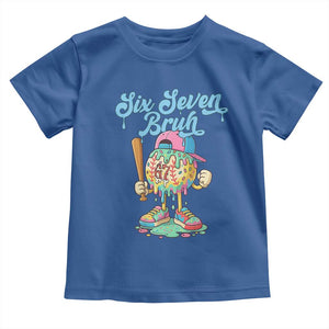 67 Bruh Meme Toddler T Shirt Ice Cream Drip Baseball Sport TS14 Royal Blue Print Your Wear