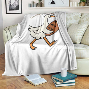 In My Sourdough Era Throw Blanket Funny Silly Goose Sourdough TS14 Print Your Wear