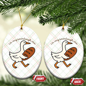 In My Sourdough Era Ceramic Ornament Funny Silly Goose Sourdough TS14 Print Your Wear