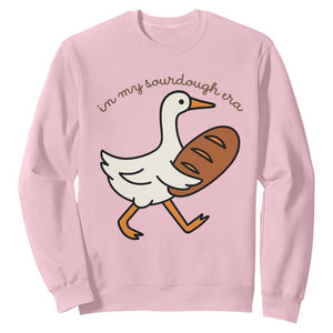 In My Sourdough Era Sweatshirt Funny Silly Goose Sourdough TS14 Light Pink Print Your Wear