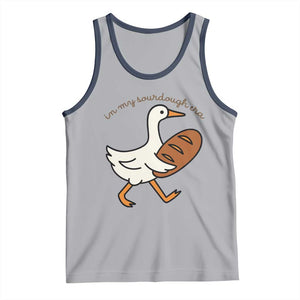 In My Sourdough Era Tank Top Funny Silly Goose Sourdough TS14 Athletic Heather Navy Print Your Wear