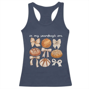 In My Sourdough Era Racerback Tank Top Coquette Bows Baking Bread Lover TS14 Navy Print Your Wear