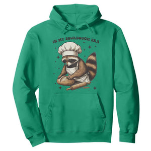 In My Sourdough Era Hoodie Funny Raccoon Baker TS14 Irish Green Print Your Wear
