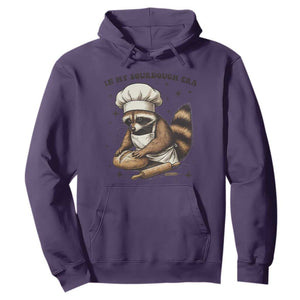 In My Sourdough Era Hoodie Funny Raccoon Baker TS14 Purple Print Your Wear