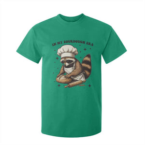 In My Sourdough Era T Shirt For Kid Funny Raccoon Baker TS14 Irish Green Print Your Wear