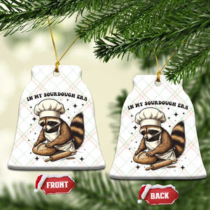 In My Sourdough Era Ceramic Ornament Funny Raccoon Baker TS14 Print Your Wear