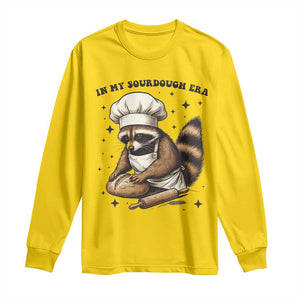 In My Sourdough Era Long Sleeve Shirt Funny Raccoon Baker TS14 Daisy Print Your Wear