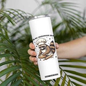 In My Sourdough Era Skinny Tumbler Funny Raccoon Baker TS14 Print Your Wear