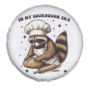 In My Sourdough Era Spare Tire Cover Funny Raccoon Baker TS14 Print Your Wear