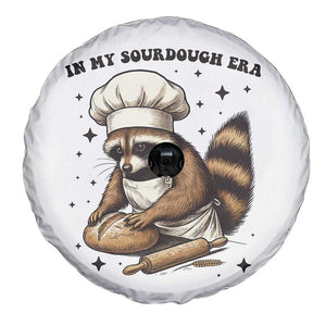 In My Sourdough Era Spare Tire Cover Funny Raccoon Baker TS14 Print Your Wear