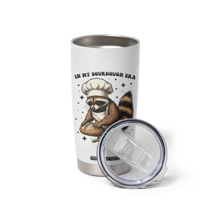 In My Sourdough Era Tumbler Cup Funny Raccoon Baker TS14 Print Your Wear