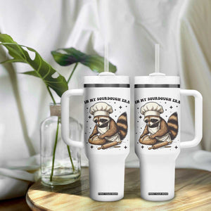 In My Sourdough Era Tumbler With Handle Funny Raccoon Baker TS14 Print Your Wear